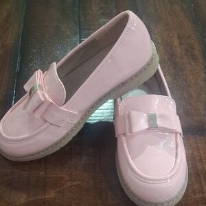 Gymboree Pink Loafers with Bows NEW